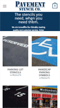Mobile Screenshot of pavementstencil.com